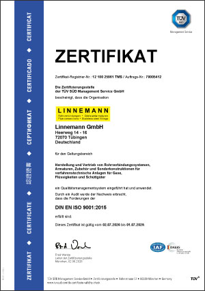 Zertifikat 9001-2015
