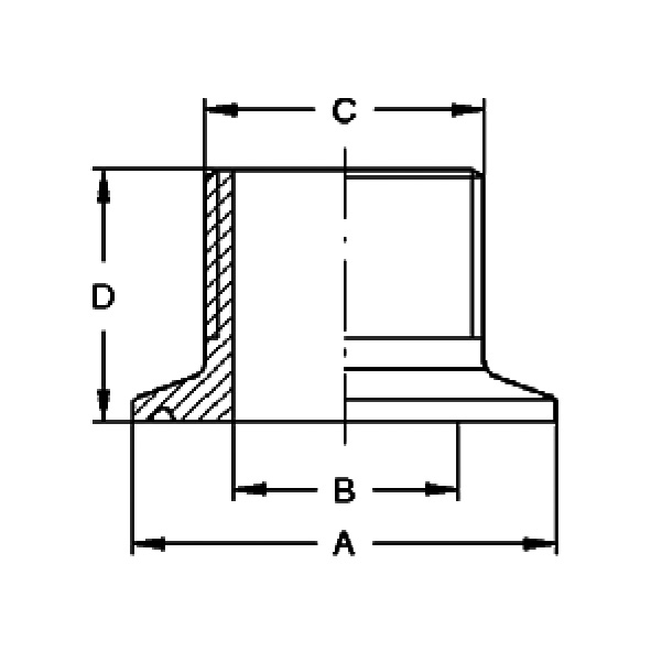 Klemm-Einschraubflansch