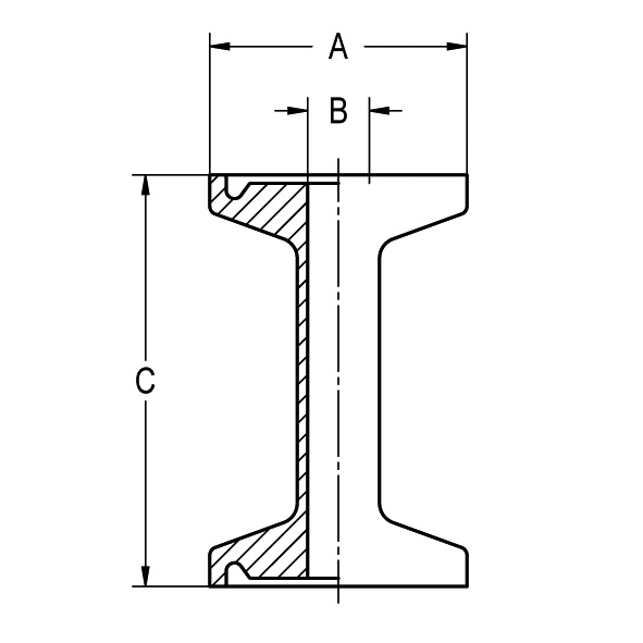 Klemm-Zwischenstück ASME