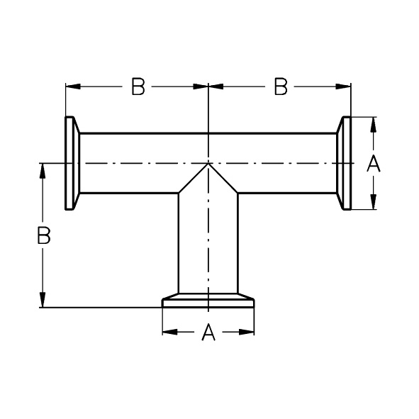 Klemm-T-Stück DIN