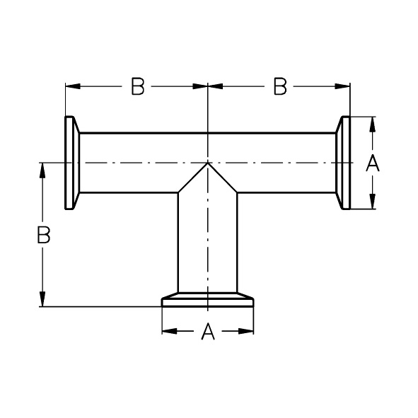 Klemm-T-Stück ASME