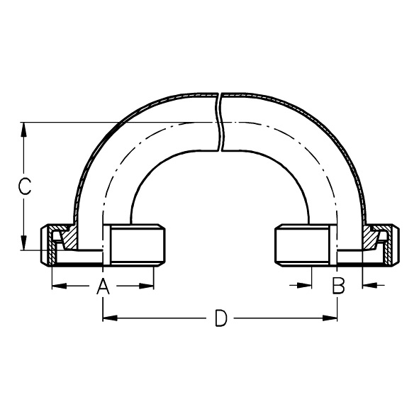 Umlenkbogen 180° KK