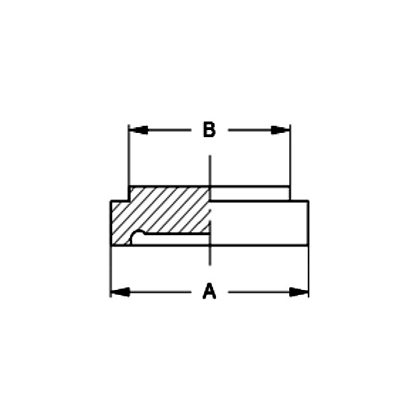 Blindbundstutzen ISO (AISI316L-1.4404)