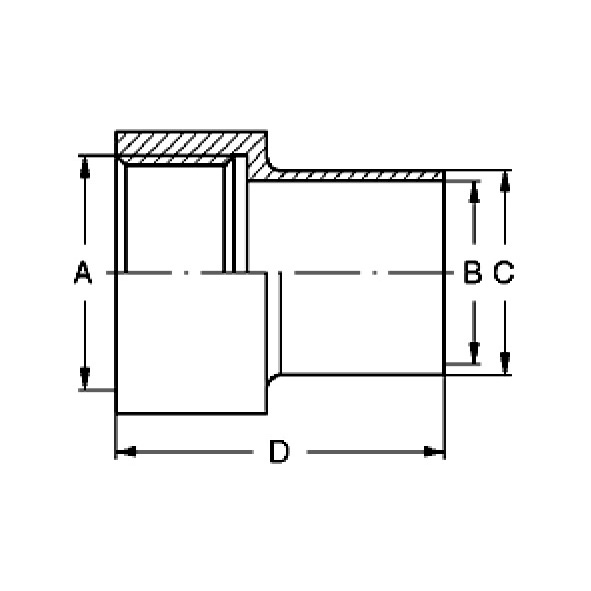 Anschweißmuffe ASME, G, H3