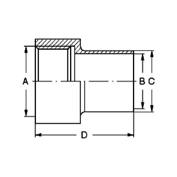 Anschweißmuffe ISO, G, H3