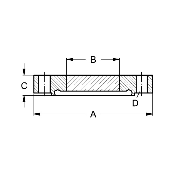 Nutflansch-Schauglas ASME, verschmolzen