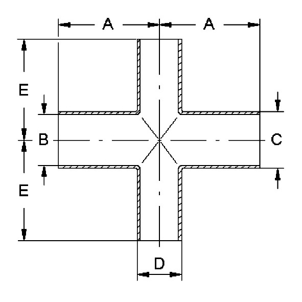 Reduzierkreuzstück ISO, H3