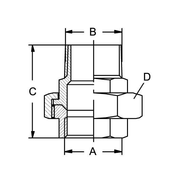 Verschraubung konisch, RpR