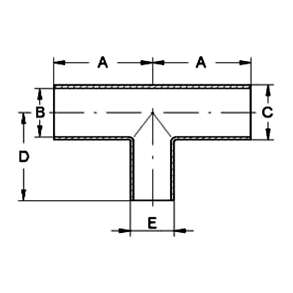 Reduzier T-Stück Zoll