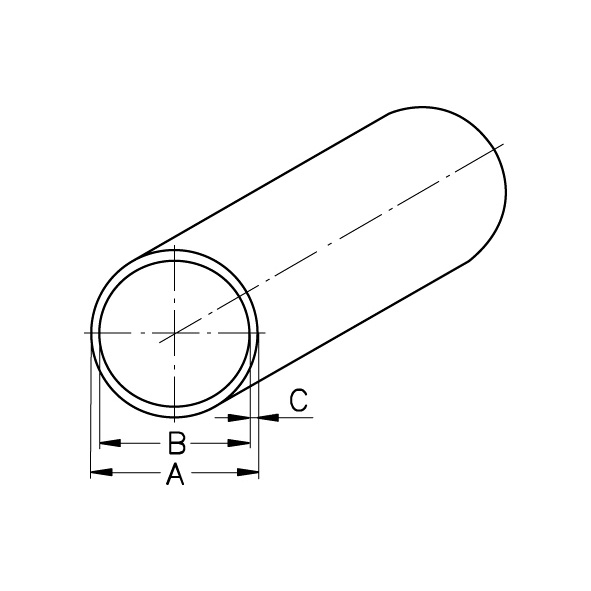 Rohr DIN 11866, Reihe B (ISO), H4