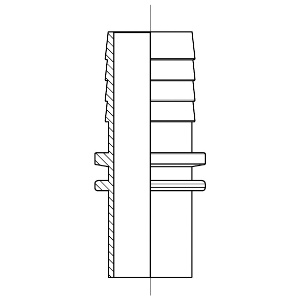 Rohr-Schlauchstutzen DIN 11850