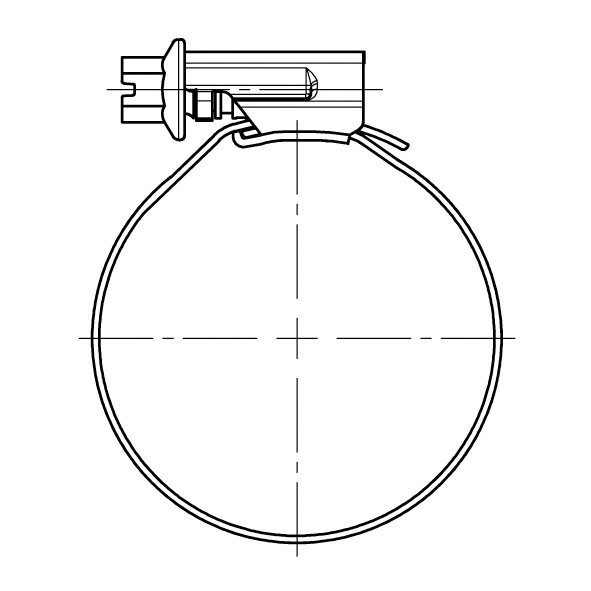 Schlauchklemme, Breite 9 mm